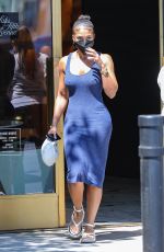 LORI HARVEY Out Shopping at Saks Fifth Avenue in Beverly Hills 08/05/2021
