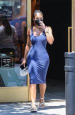 LORI HARVEY Shopping at Saks Fifth Avenue in Beverly Hills 08/05/2021