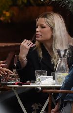 LOTTIE MOSS and Blithe Saxon Out for Lunch at a Restaurant in Notting Hill 08/17/2021