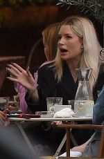 LOTTIE MOSS and Blithe Saxon Out for Lunch at a Restaurant in Notting Hill 08/17/2021