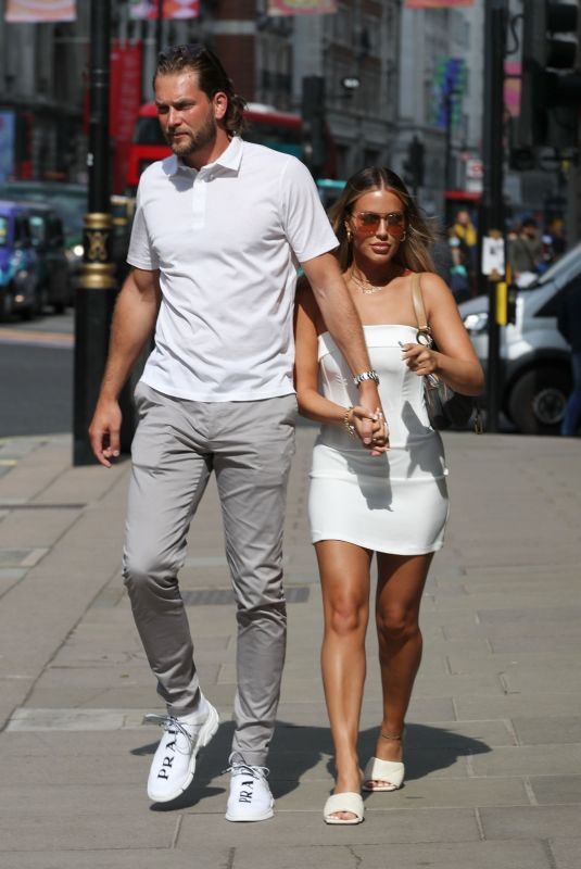 LOTTIE TOMLINSON and Lewis Burton at The Wolseley in London 08/04/2021