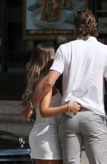 LOTTIE TOMLINSON and Lewis Burton at The Wolseley in London 08/04/2021
