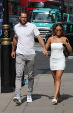 LOTTIE TOMLINSON and Lewis Burton at The Wolseley in London 08/04/2021