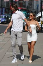 LOTTIE TOMLINSON and Lewis Burton at The Wolseley in London 08/04/2021
