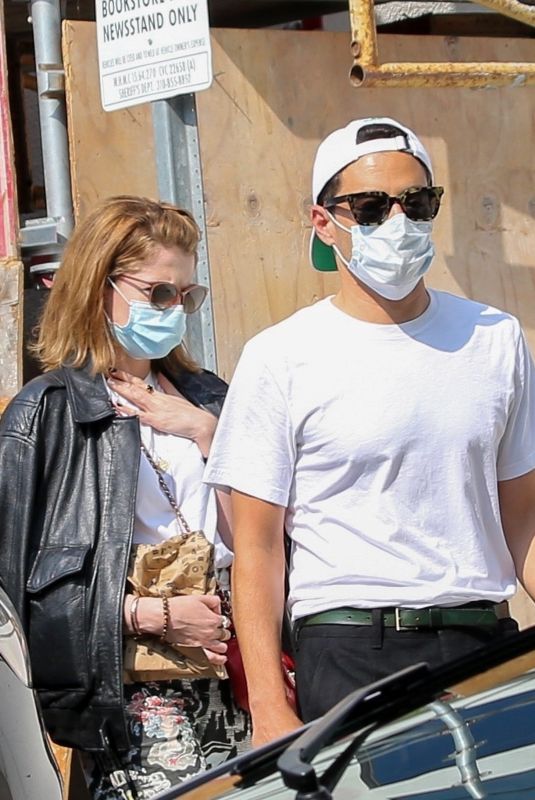 LUCY BOYNTON and Rami Malek at Book Soup Bookstore in West Hollywood 08/23/2021