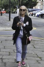 LUCY FALLON Arrives at SkinHQ in Manchester 08/10/2021