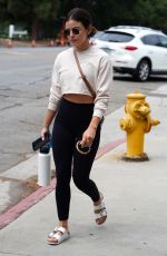 LUCY HALE Arrives at Pilates Class in Studio City 08/19/2021