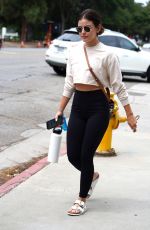 LUCY HALE Arrives at Pilates Class in Studio City 08/19/2021