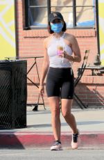 LUCY HALE at Alfred Coffee in Los Angeles 08/19/2021
