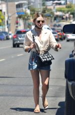 LUCY HALE in Denim Shorts Out in Los Angeles 07/31/2021