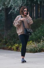 LUCY HALE Out and About in Beverly Hills 08/24/2021
