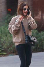LUCY HALE Out and About in Beverly Hills 08/24/2021