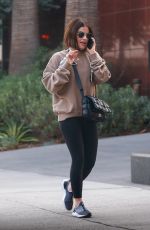 LUCY HALE Out and About in Beverly Hills 08/24/2021