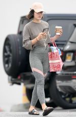 LUCY HALE Out for Coffee in Los Angeles 08/09/2021
