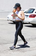 LUCY HALE Out for Iced Coffee in Los Angeles 08/05/2021