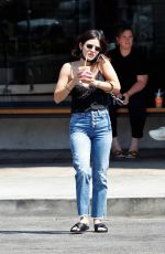 LUCY HALE Out for Iced Coffee in Los Angeles 08/30/2021