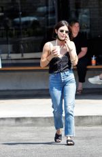 LUCY HALE Out for Iced Coffee in Los Angeles 08/30/2021