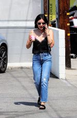LUCY HALE Out for Iced Coffee in Los Angeles 08/30/2021