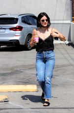 LUCY HALE Out for Iced Coffee in Los Angeles 08/30/2021