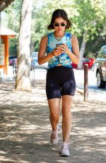 LUCY HALE Out Hiking in Los Angeles 08/06/2021