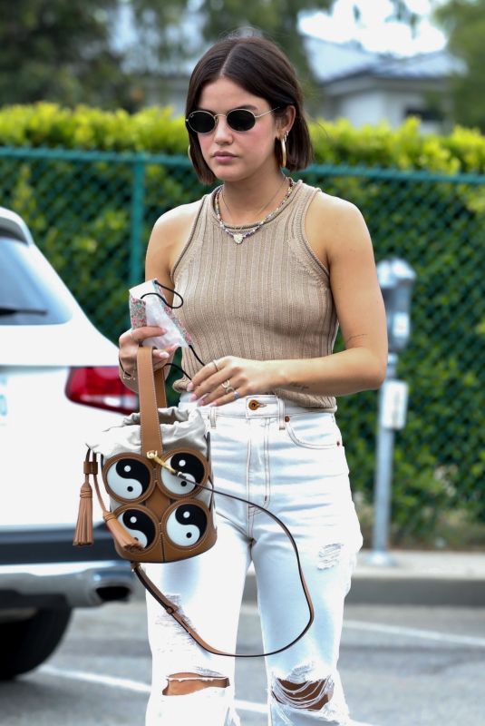 LUCY HALE Out in Beverly Hills 08/11/2021