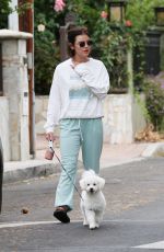 LUCY HALE Out with Her Dogs in Los Angeles 08/22/2021