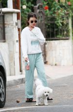 LUCY HALE Out with Her Dogs in Los Angeles 08/22/2021