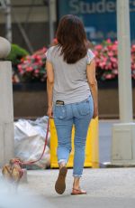 LYNDA LOPEZ Out wuth Her Dog in New York 08/26/2021