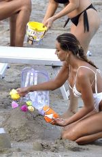 MADALINA GHENEA in Swimsuit at a Beach in Portofino 08/19/2021