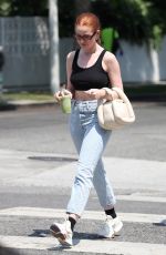 MADELAINE PETSCH at Cha Cha Matcha in West Hollywood 08/24/2021