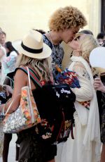 MADONNA Out with Family and Her Beau Ahlamalik Williams Celebrated Her 63rd Birthday in Lecce 08/17/2021