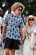MADONNA Out with Family and Her Beau Ahlamalik Williams Celebrated Her 63rd Birthday in Lecce 08/17/2021