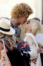 MADONNA Out with Family and Her Beau Ahlamalik Williams Celebrated Her 63rd Birthday in Lecce 08/17/2021