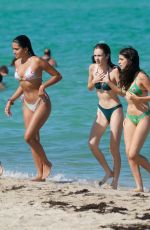 MAIA REFICCO and Friends in Bikinis at a Beach in Miami 08/05/2021