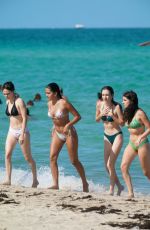 MAIA REFICCO and Friends in Bikinis at a Beach in Miami 08/05/2021