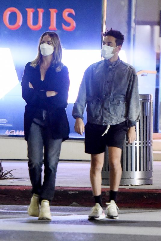 MARGOT ROBBIE and Rami Malek Out for Dinner in Beverly Hills 08/24/2021