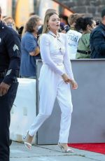 MARGOT ROBBIE Arrives at The Suicide Squad Premiere at Regency Village Theatre 08/02/2021