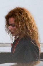 MARGOT ROBBIE Arrives on the Set of Babylon in Los Angeles 08/23/2021