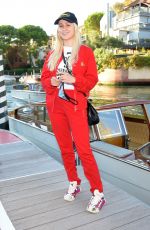 MARIA BAKALOVA Arrivies at Hotel Excelsior in Venice 08/27/2021