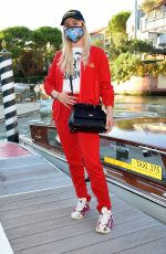MARIA BAKALOVA Arrivies at Hotel Excelsior in Venice 08/27/2021