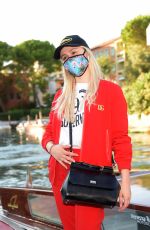 MARIA BAKALOVA Arrivies at Hotel Excelsior in Venice 08/27/2021