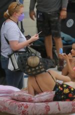 MAYA HAWKE in Swimsuit on the Set of Strangers in Miami Beach 08/02/2021 