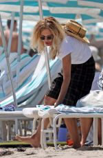MEG RYAN Out at a Beach in Santa Barbara 08/05/2021
