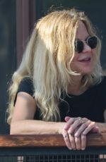 MEG RYAN Out for Coffee in West Hollywood 08/25/2021