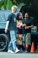 MEGAN FOX and Machine Gun Kelly at a Video Shoot in Los Angeles 08/11/2021
