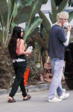 MEGAN FOX and Machine Gun Kelly at a Video Shoot in Los Angeles 08/11/2021