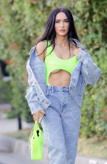 MEGAN FOX in Double Denim Out in Brentwood 08/29/2021