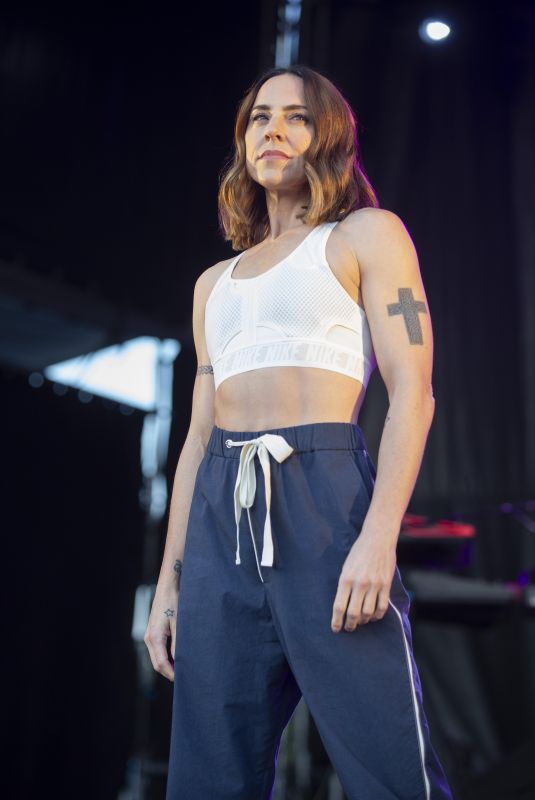MELANIE CHISHOLMS Performs at Bear Grylls Gone Wild Festival in Exeter 08/29/2021