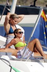 MELANIE COLLINS in Bikini and Alex Rodriguez on Vacation in Ibiza 07/29/2021
