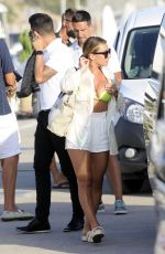 MELANIE COLLINS in Bikini and Alex Rodriguez on Vacation in Ibiza 07/29/2021